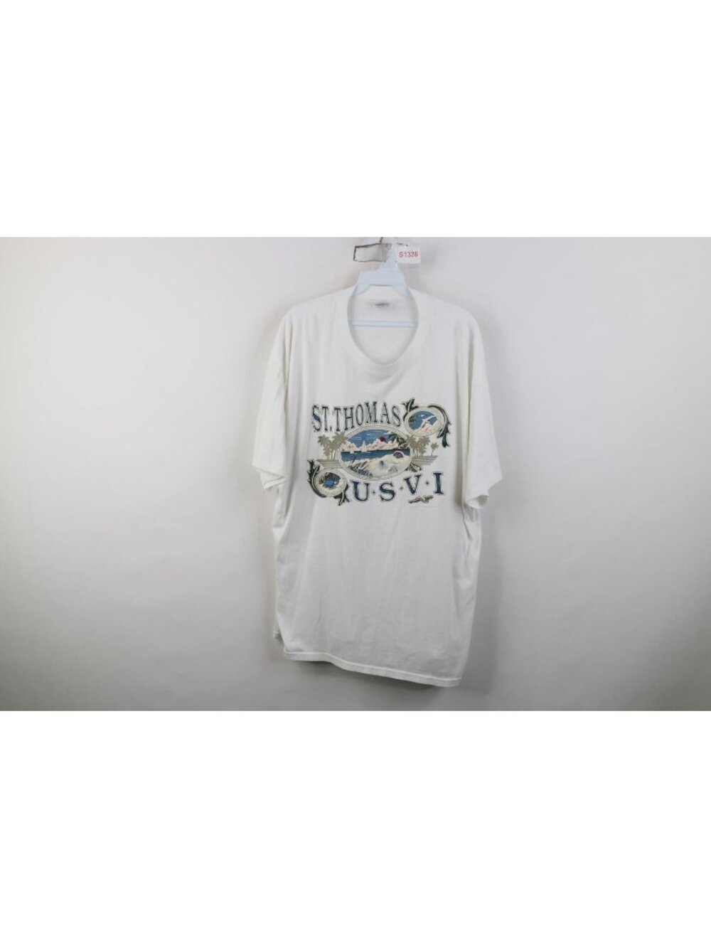 Vintage 90s Streetwear Mens XL St Thomas Virgin Islands Beach Sailing T-Shirt